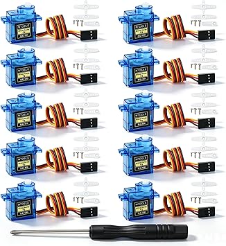 10Pcs SG90 9G Servo Motor Compatible with Arduino Raspberry Pi Robot DIY