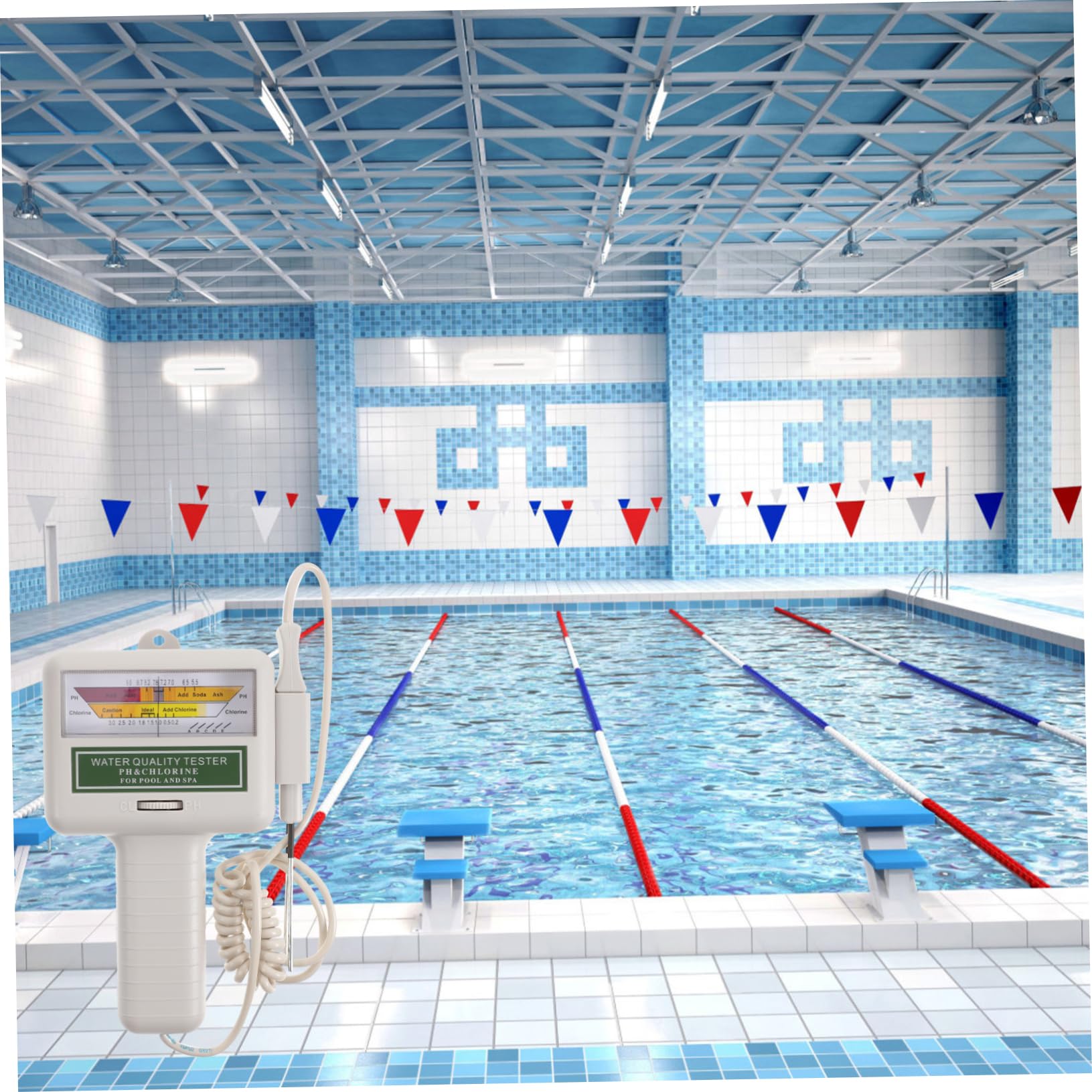 Comprobador de Calidad del Agua de Piscina Pc101, Lectura Fácil