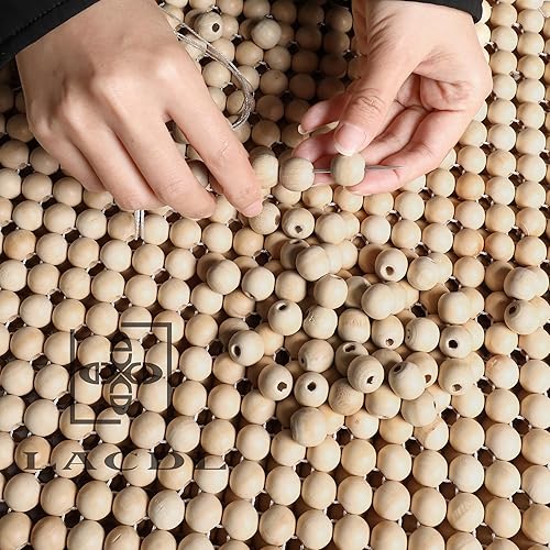 Miniatura 7 de LACDL Beaded Car Seat Covers for Cars, Cooling Bead Seat Cover for Trucks & SUVs - Auto Ventilated Seat Cooler Pad, Natural Wood Breathable Beads