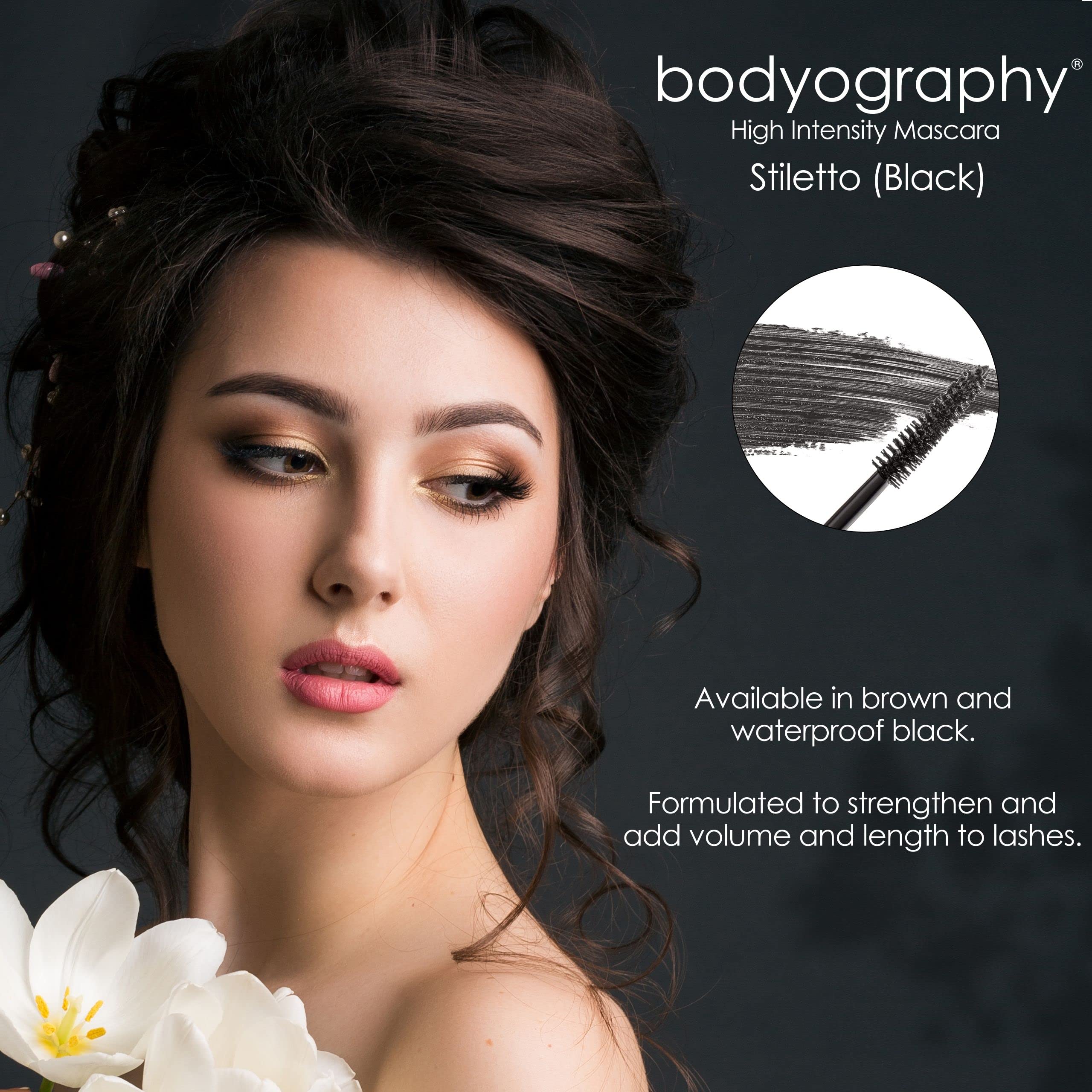 Bodyography Epic Lash Mascara: Lengthening & Curling Mascara with Widelash Containing Provitamin B5, Jet Black - Image 3