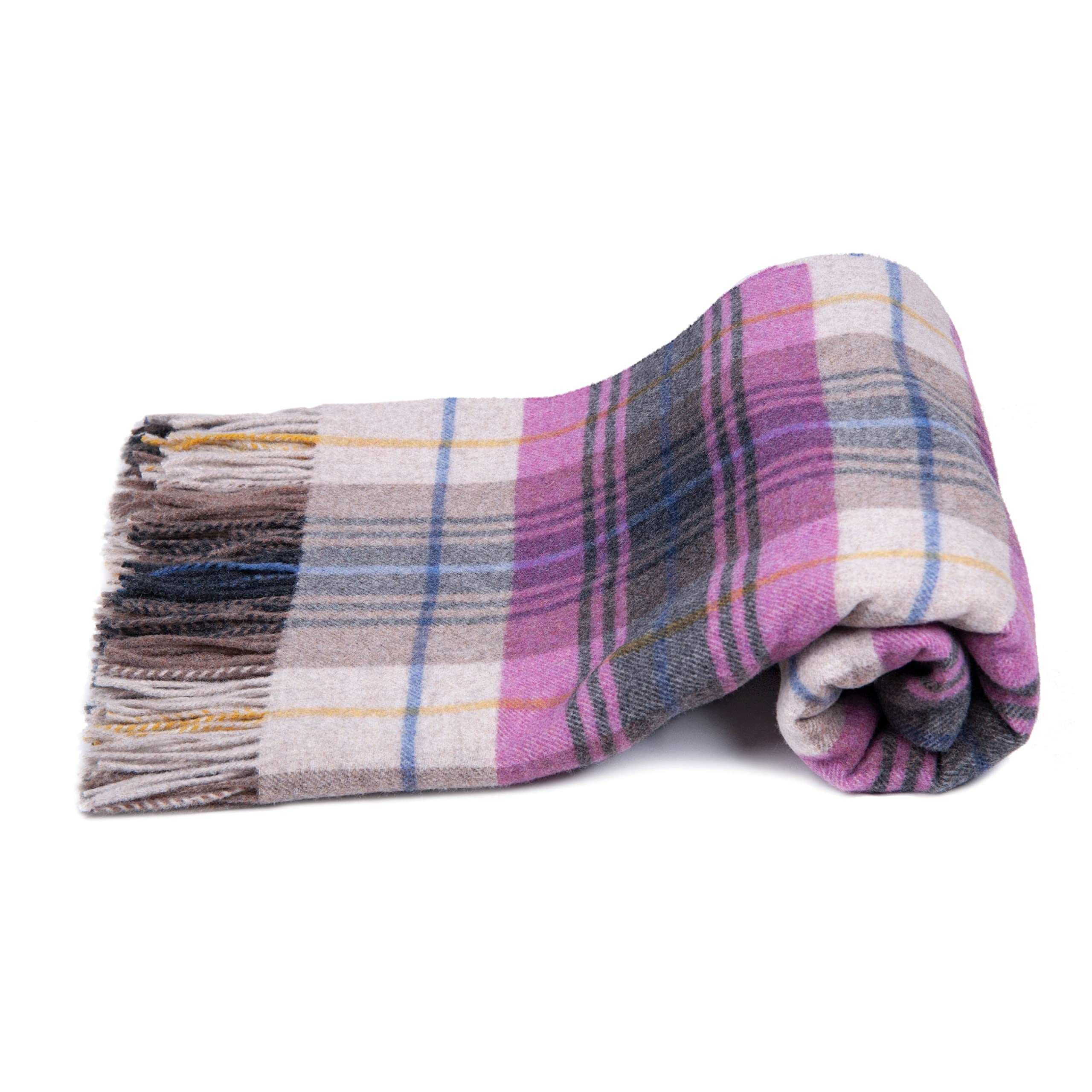 Plaid In Pura Lana 100% Vergine - Tartan Scozzese Verde 150x180 Cm - Confezione Regalo - Foto 2