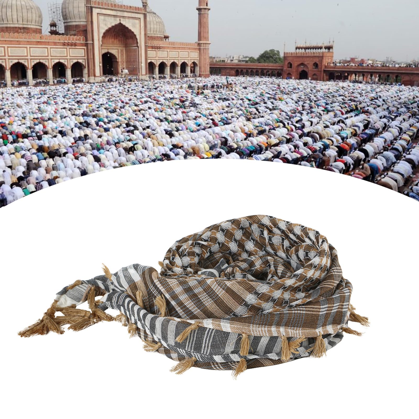 Ywmsfl Shemagh Head Neck Scarf Men Women Shawl Kafiya Wrap Shemagh Scarf Hiking Scarves With Tassels Windproof