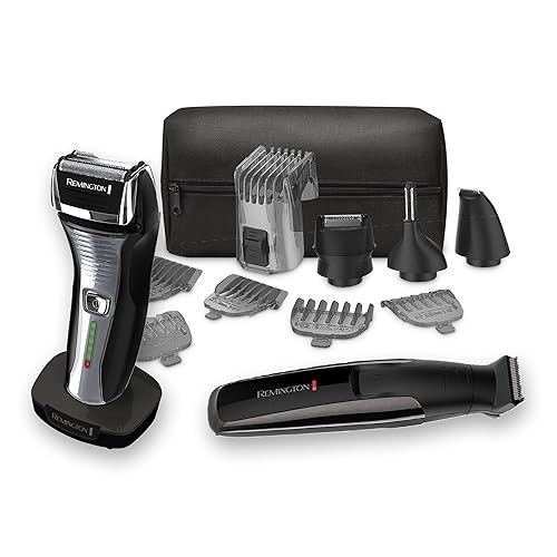 Remington Men 's Grooming Bundle La Barba Crafter Boss estilo y detalle Kit junto con un hombre Electric Foil Shaver