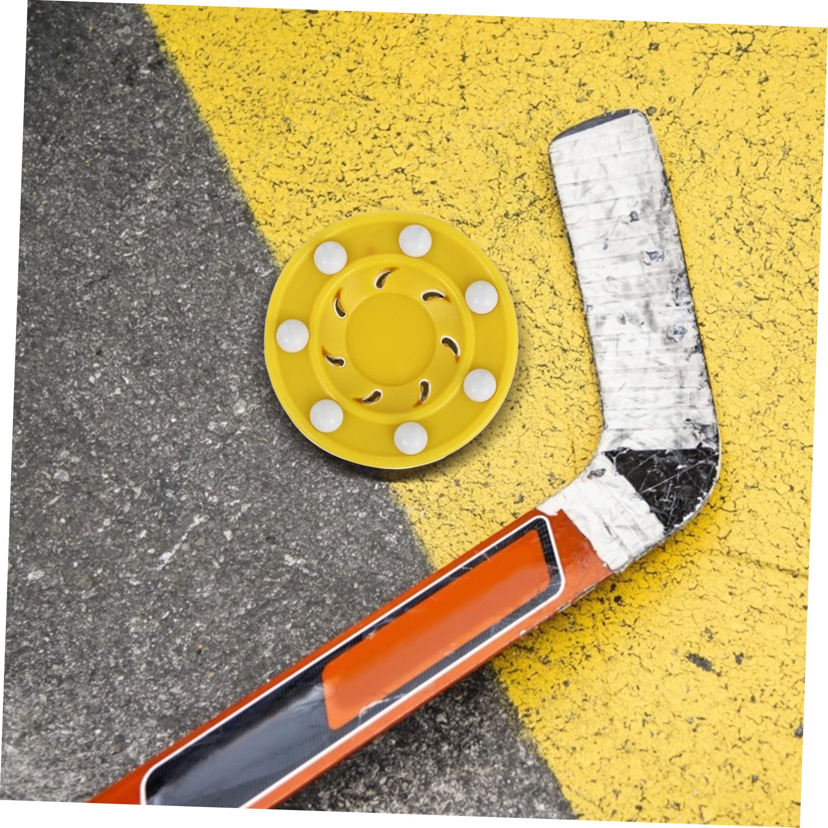 balacoo 1pc Hockey Puck for Street Pucks Roller Hockey Game Smooth Surface for Powerful Shots