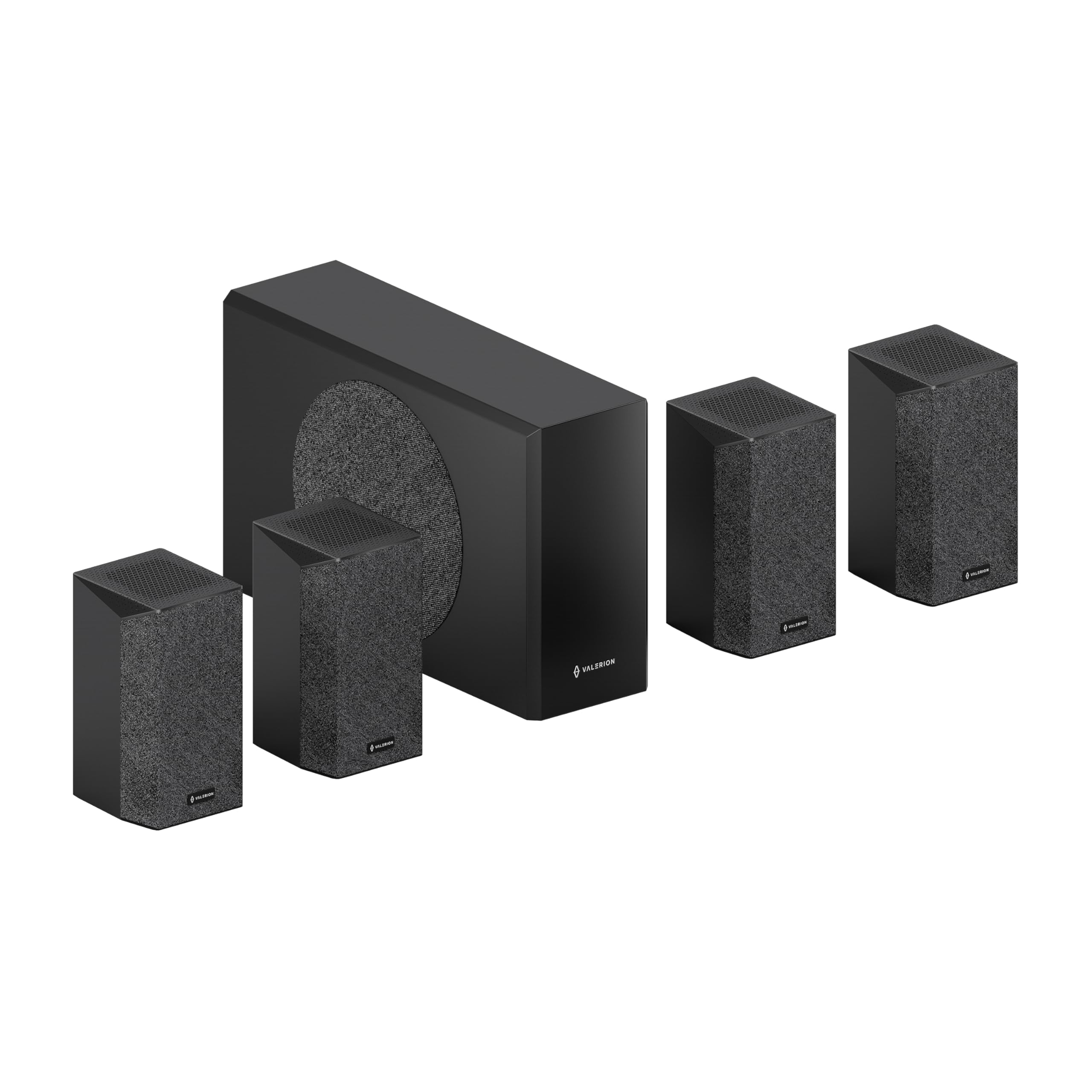 Valerion AWOL ThunderBeat 4.1.2, Wireless Dolby Atmos Surround Sound System, 720W Power, 4 Wireless Surround Speaker, 360° Dome Sound, <30ms Latency, Home Theater Sound System for Projectors