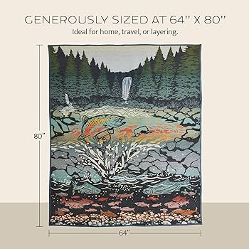 USA製Pendleton Oregon デザイン ブランケット 64\