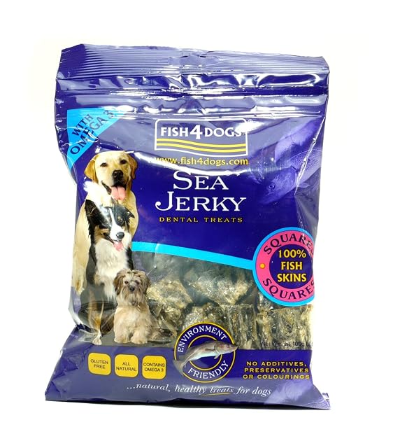 FISH4DOGS SEA JERKY SQUARES 100 GR