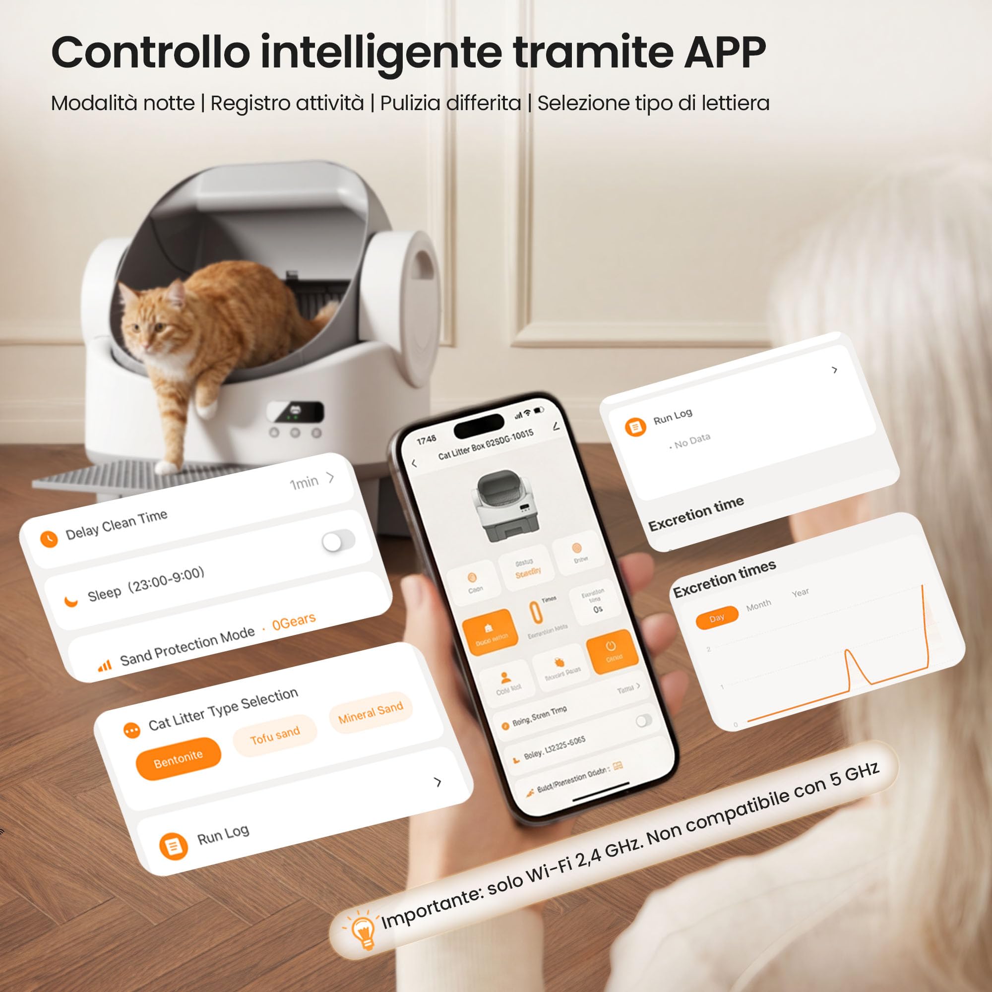 JUMMICO Lettiera per Gatti Autopulente Automatica, Controllo Tramite APP, 6 Sensori di Sicurezza, Cassetto Rifiuti da 12L (Fino a 15 Giorni Senza Pulizia), Design Aperto XXL ad Alta Capacità