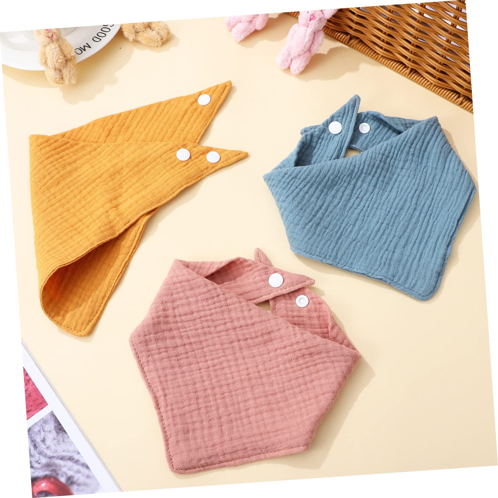 VICASKY Paño De Baberos Infantiles Baberos De Regate Niños De Muselina 0-6 Meses De Bebe 0-3 Meses Pañuelo De Baba De Turbante Bebe Gasa