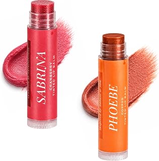 Honestly Margo Tinted Lip Balm Set Cranberry and Copper Duo (Pack of 2) | Hydrating Lip Balms & Moisturizer Buildable Color for Soft, Luminous Lips | Everyday Tinted Moisturizer, Premium Beauty Care