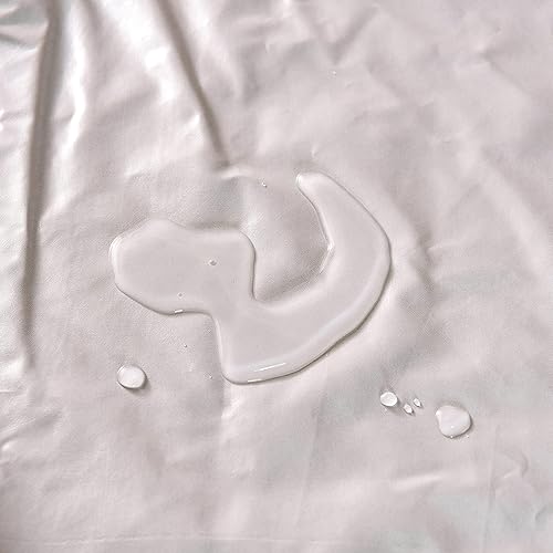 Miniatura 8 de NTBED Funda protectora de colchón impermeable tamaño King con bolsillo profundo de poliéster para cama, sábana bajera de color sólido (80 x 78