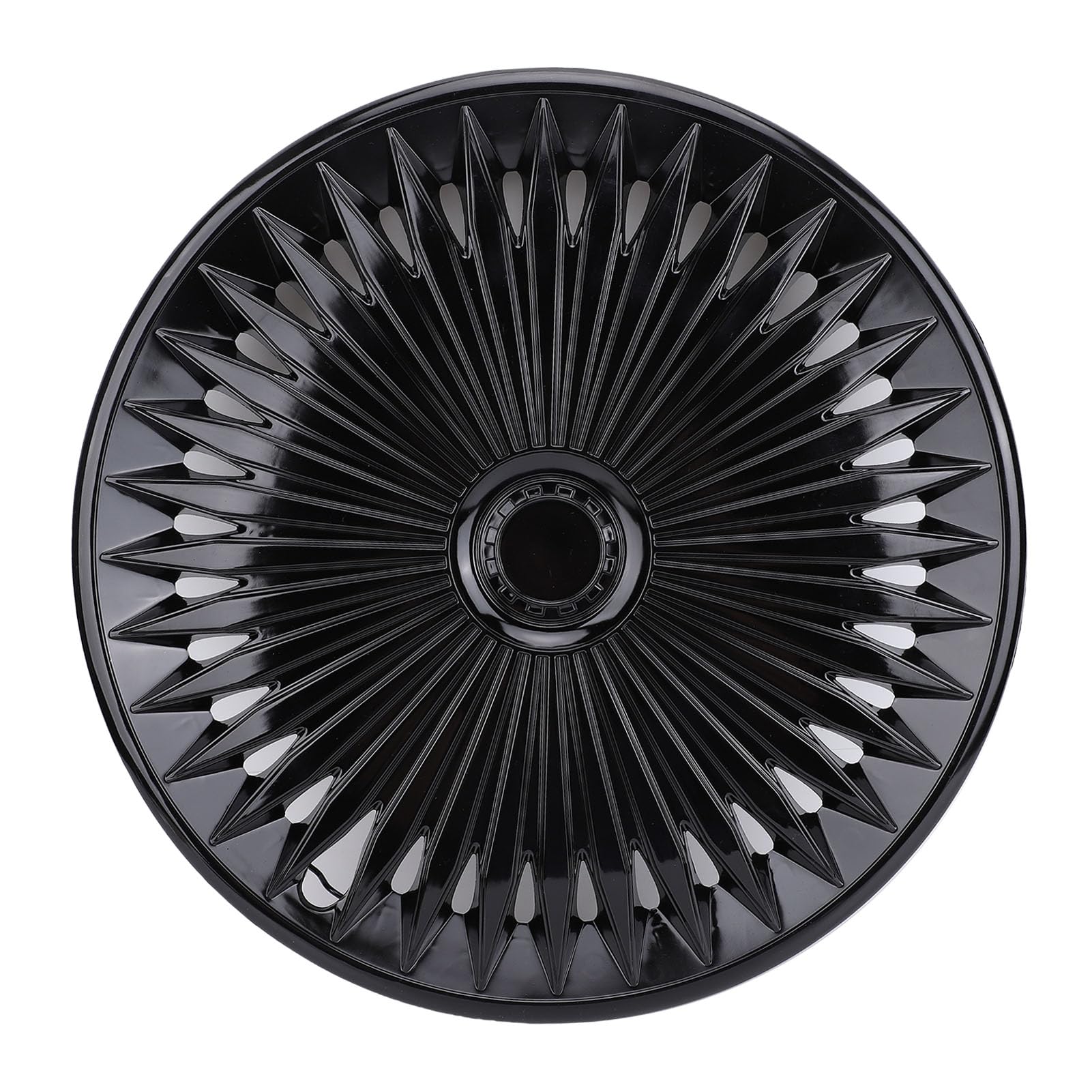 Ausla R17 Copricerchi, Set 4 Eleganti Copriruota in ABS Aggancio Rapido, Cerchi in Set 17 Pollici, Adattamento Universale per Auto, Camion, SUV (Black)