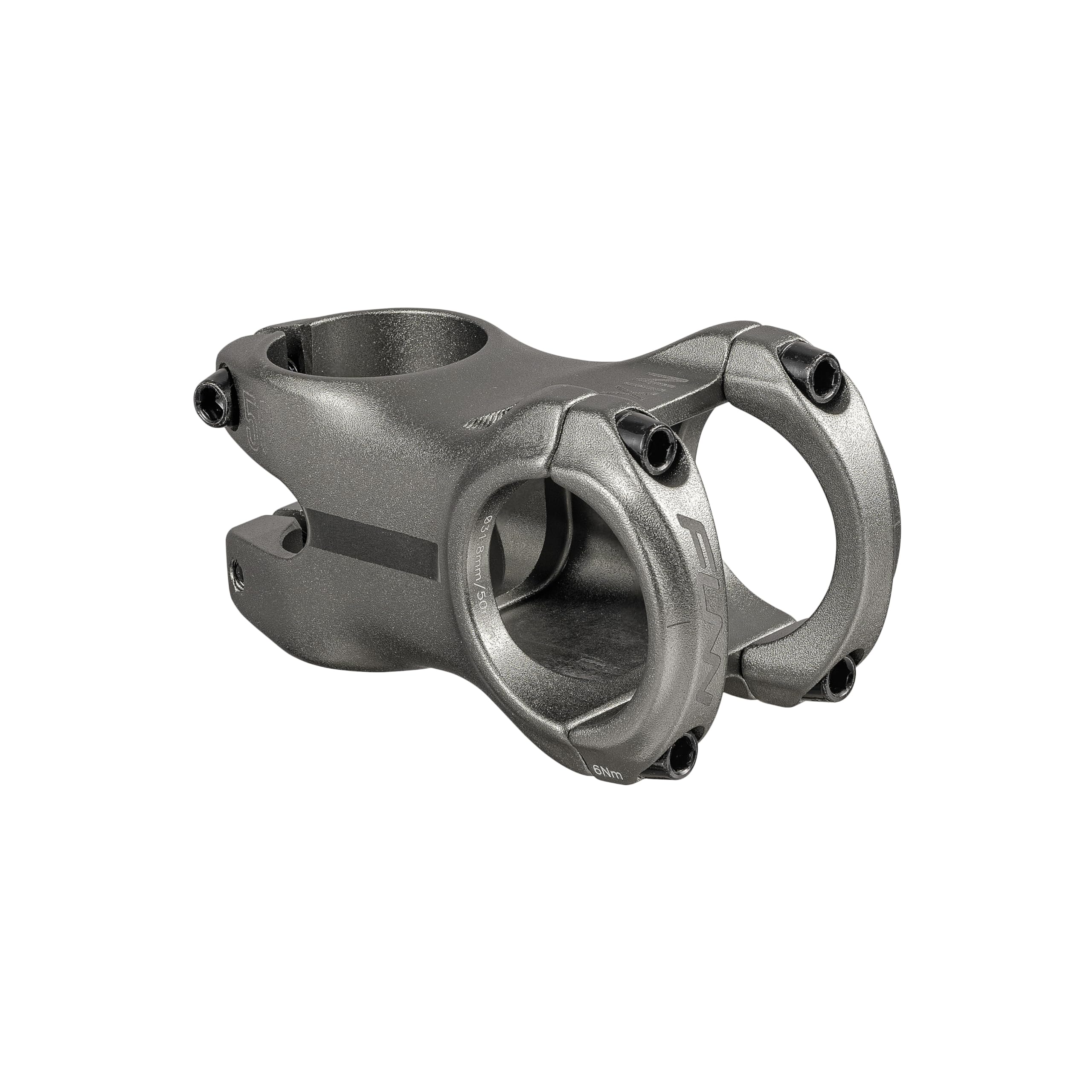 Funn Nixie Bike Riser Stem with 20mm Rise - Length 50mm stem with 31.8mm Bar Clamp, Bike Stem for Mountain Bike, BMX Bike, Road Bike and Gravel Bike (Gray)