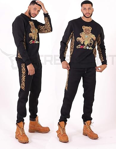 Miniatura 3 de Screenshot - Sudadera de forro polar tipo hip hop urbano - Sudadera tipo pulóver ropa deportiva moda urbana cuello redondo para hombre