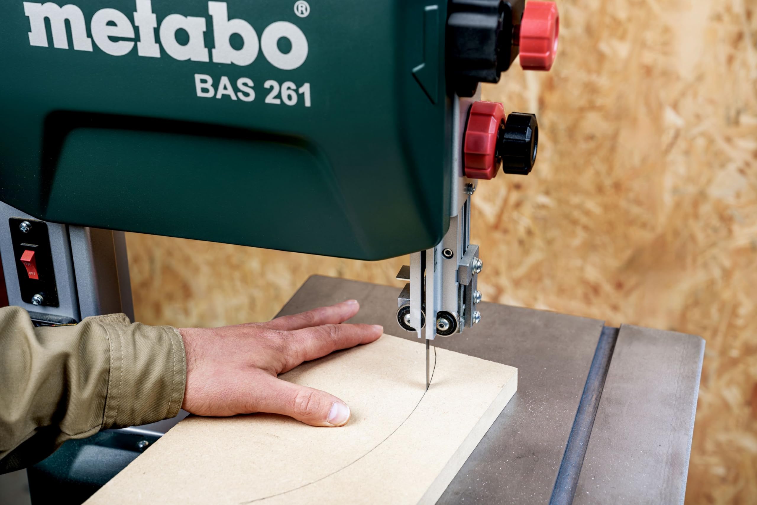 Metabo sega a nastro BAS 261 Precision – 619008000 – Sega a nastro per elevata precisione e qualità di taglio stabile (400 W, altezza di taglio 103 mm)