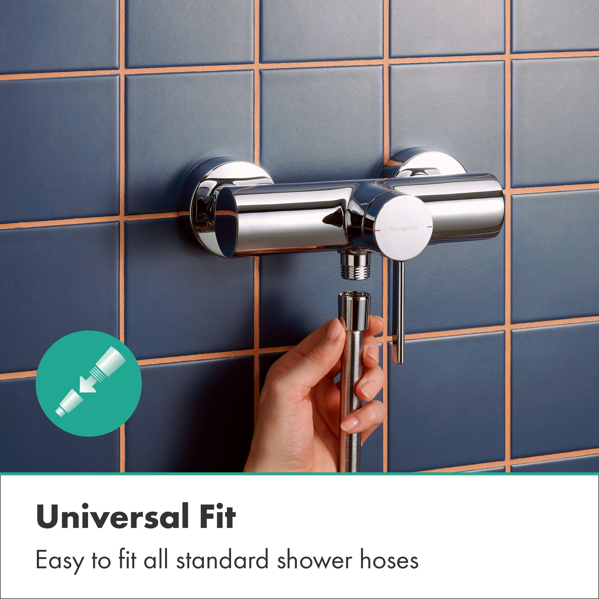 hansgrohe Zesis S - jednouchwytowa bateria prysznicowa natynkowy do 1 odbiornika, armatura łazienkowa, chrom, 74621000