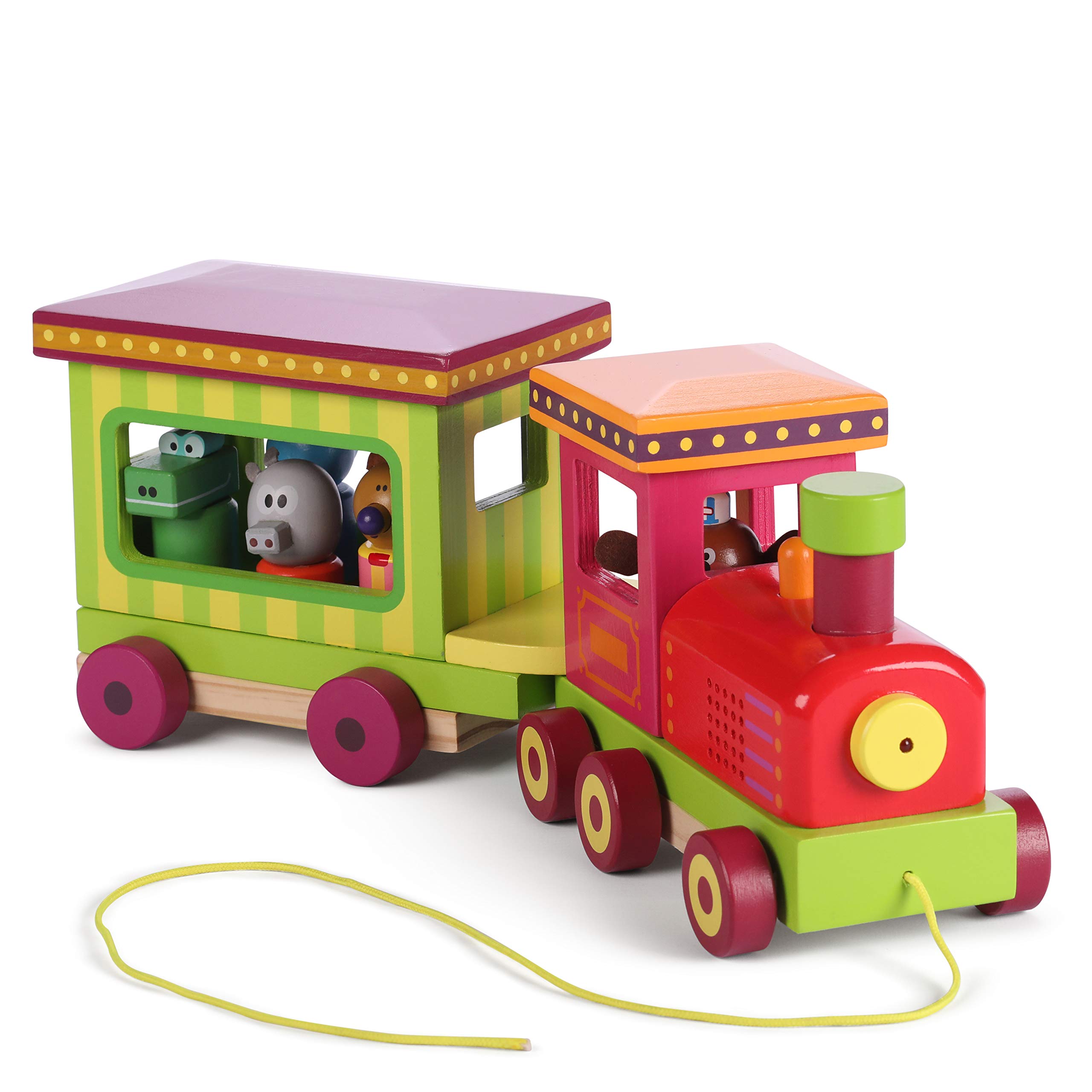 Buy Hey Duggee 9090 Wooden Light and Sound Train, Educational Matching
