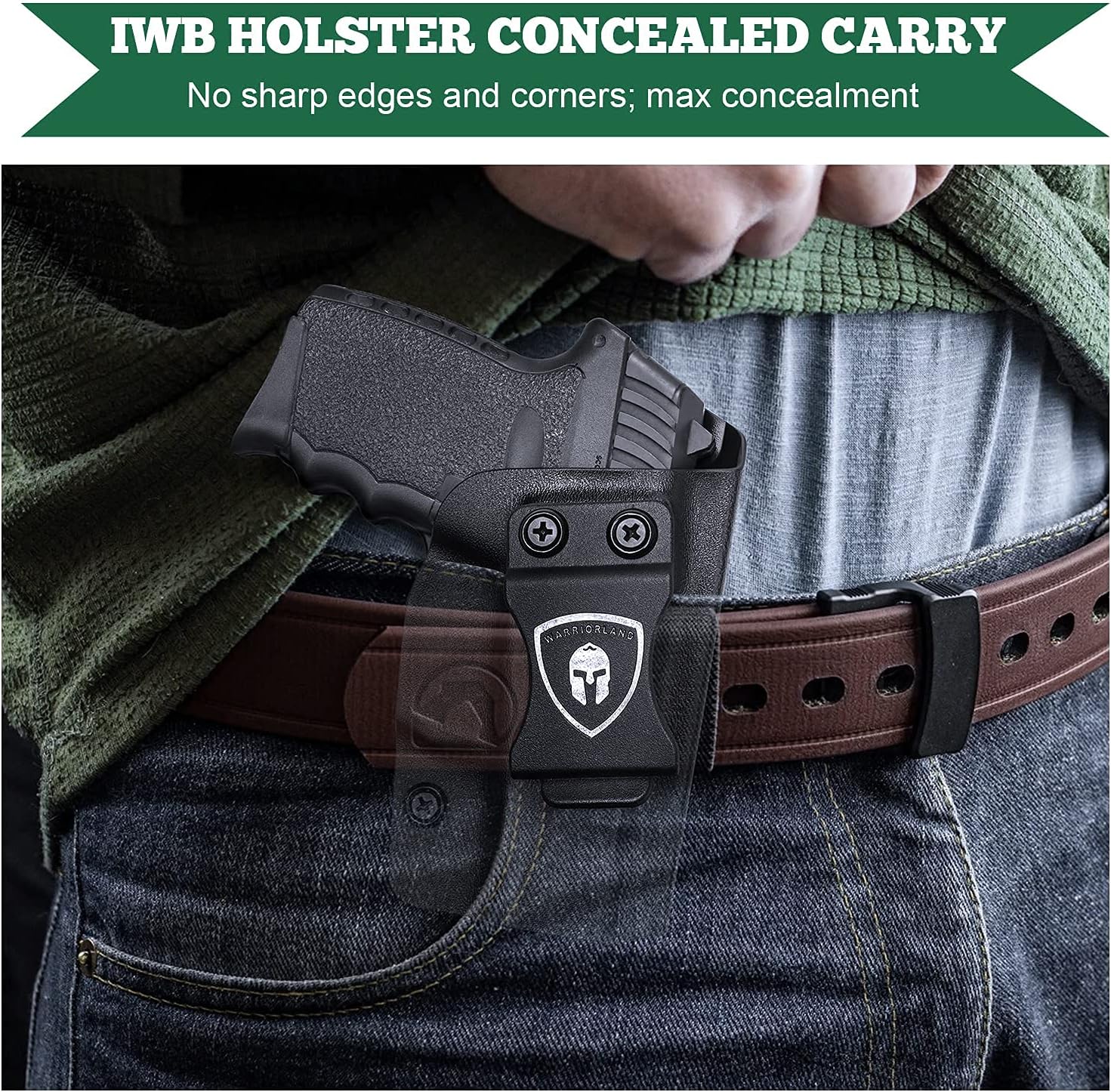 SCCY CPX1 CPX2 Holster IWB KYDEX Holster Fit: SCCY 9mm CPX-1 CPX-2 Gen 1-2 - Not Fit CPX1 / CPX2 Gen 3, Inside Waistband Appendix Holster SCCY CPX-2 Concealed Carry, Adj. Cant & Retention