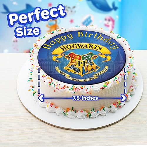 Miniatura 3 de Decoración comestible para tartas de 7.5 pulgadas, colección de decoración de pasteles comestibles para fiestas de cumpleaños con temática de