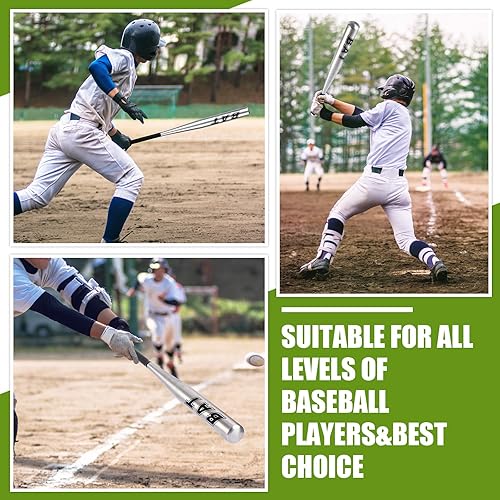 Miniatura 2 de Jenaai 4 bates de béisbol ligeros de sóftbol de 28 pulgadas de aluminio para entrenamiento de béisbol actividades deportivas