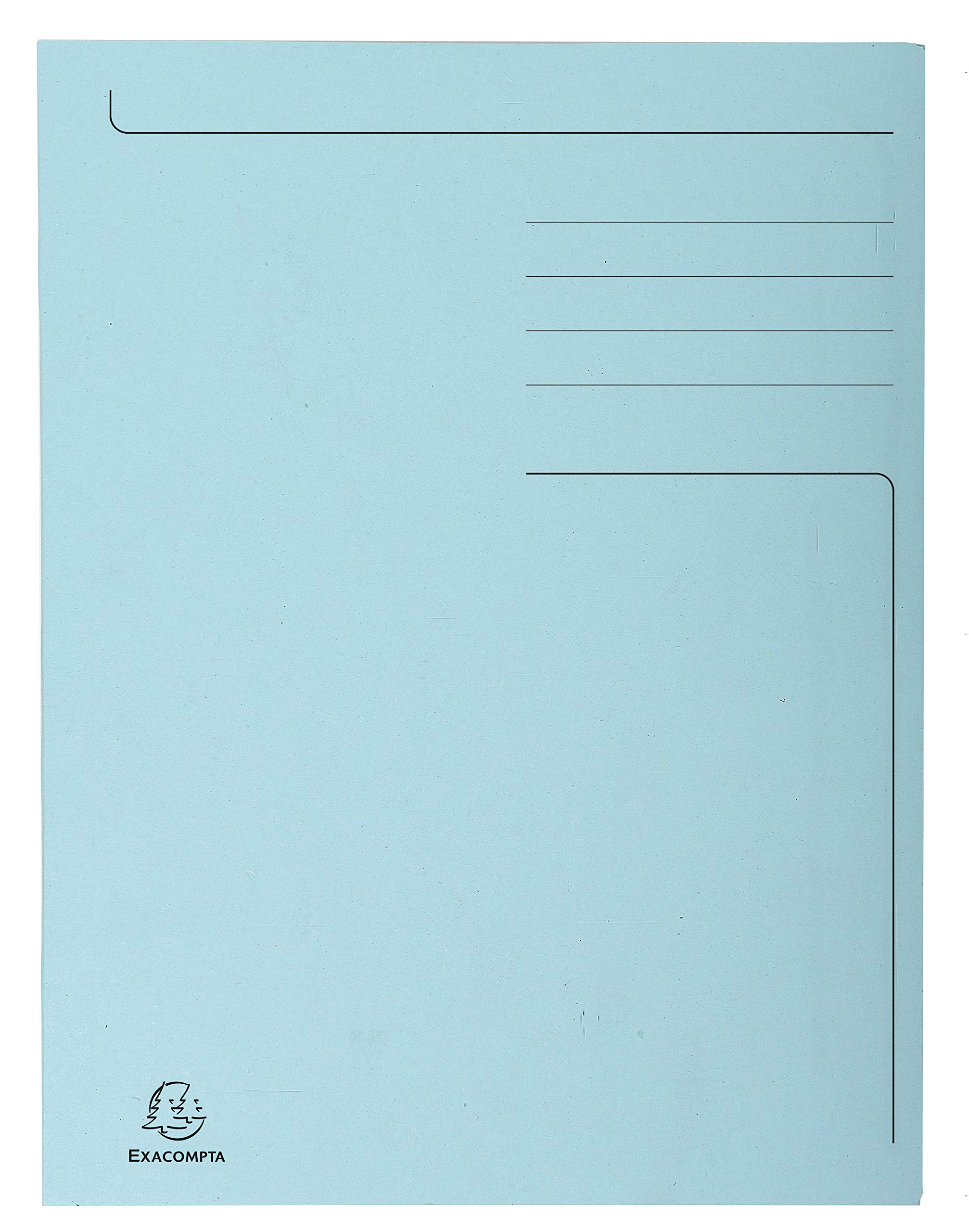 Exacompta 50 bedruckte feste Mappen Forever® Blauer Engel für Folio blau