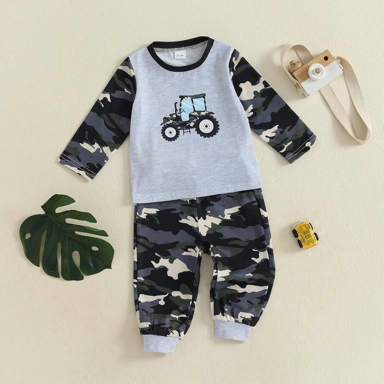 Toddler Clothes Baby Boy Outfits Fall Winter Long Sleeve Dinosaur Jacquard Pullover Sweatshirt Jogger Pants Set - Image 8