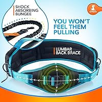 Vista 3 de SparklyPets Correa Doble Elástica de Cintura para 2 Perros con Soporte Trasero – Correa Doble para Perros para Razas Medianas/Grandes – Riñonera Azul