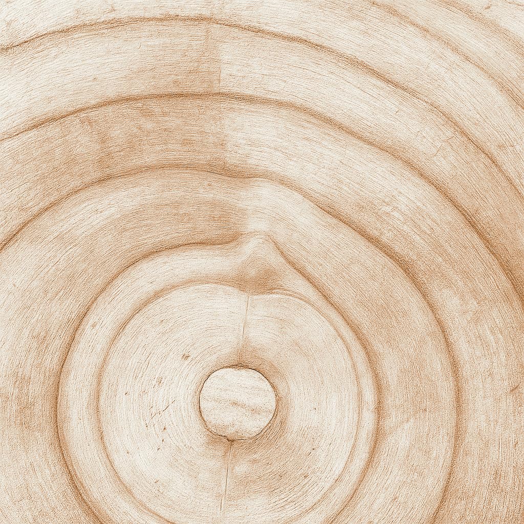 TIENDA EURASIA – Taburete Madera | Pack de 2 | Medidas 28x41 cm | Color Natural | Material Madera de Paulownia | Redondo