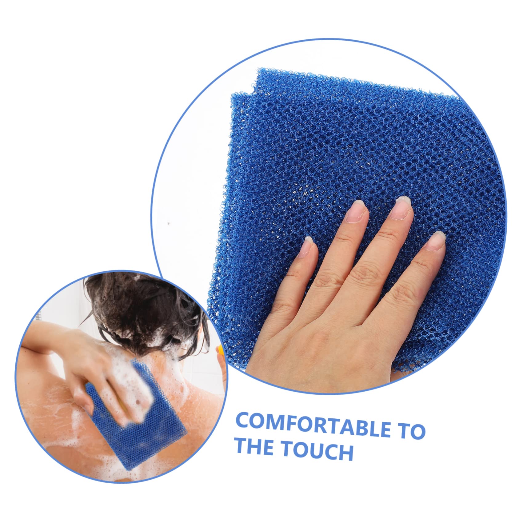 POPETPOP 8pezzi Scrub Per Corpo Esfoliante Retper Con Manico Lungo Panno Esfoliantper Schiena Per Massaggi e Pulizia Della Durante Bagno