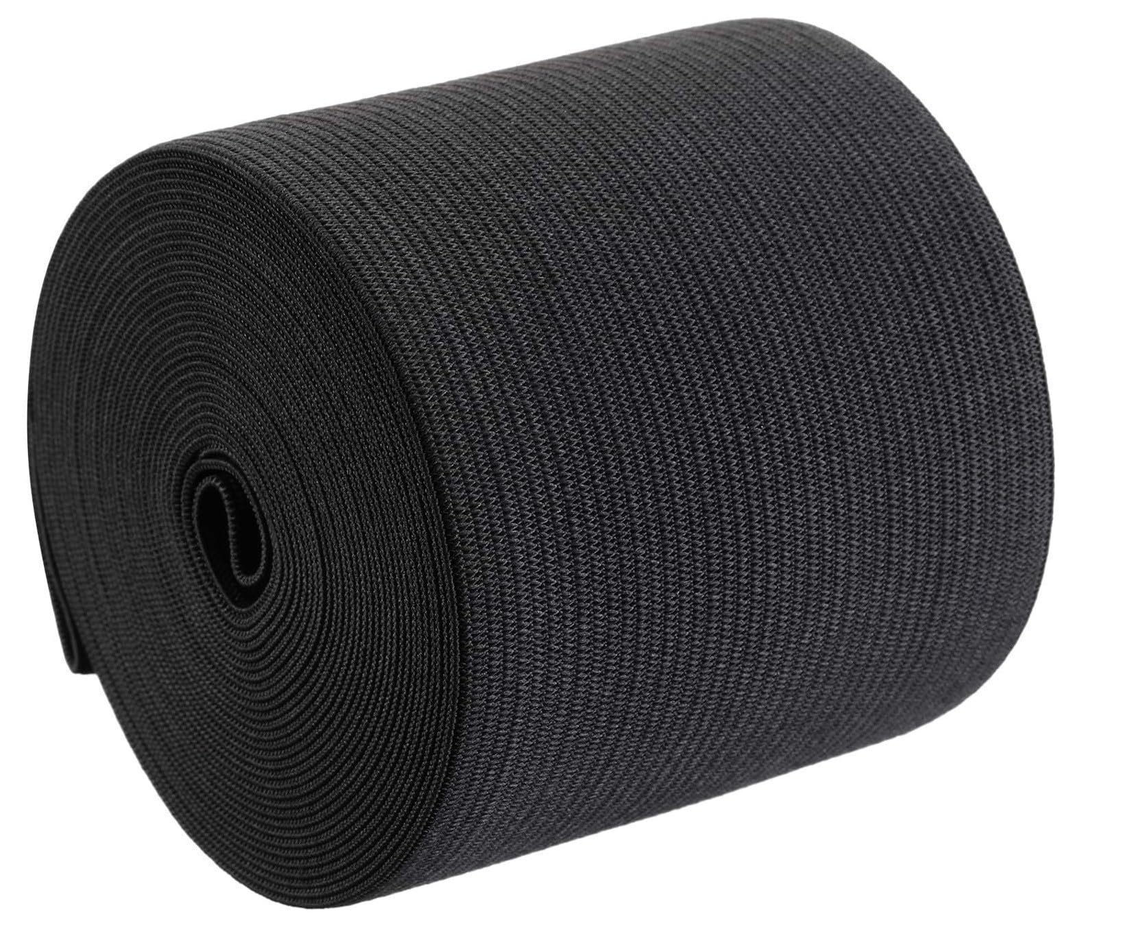 Alaska® 3-inch-wide Black Heavy Stretch Elastic Bands for Sewing. Used in Tailoring, Sewing, Fashion Designing, Boutique, Stitching, Exercise Bands, Waist Bands & Wrist Bands etc. (Black - 5 Meter)-image-47