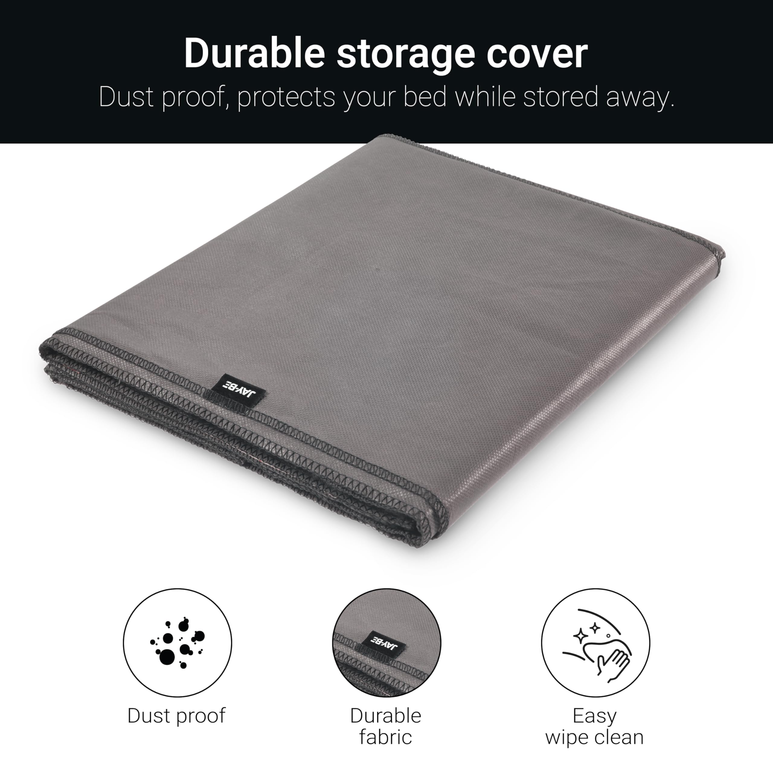 JAY-BE Bezug für Klappbett Grand 120cm | Staubdicht, leicht zu reinigen, langlebiges Material