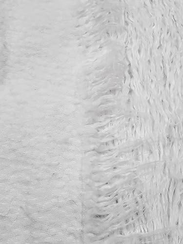 Miniatura 4 de Tela rizada de pelo sintético ALPACA de pelo largo vendido por The Yard (blanco)