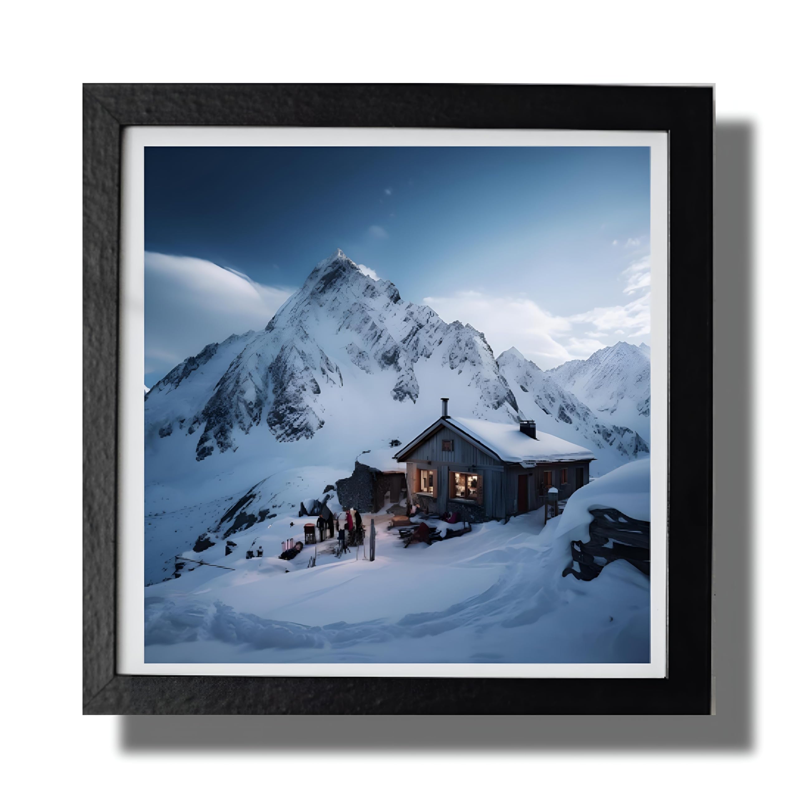 Frame House's Winter Wounderland Photo frame for Home and office wall decoration of size 14X14 Inches-image-35