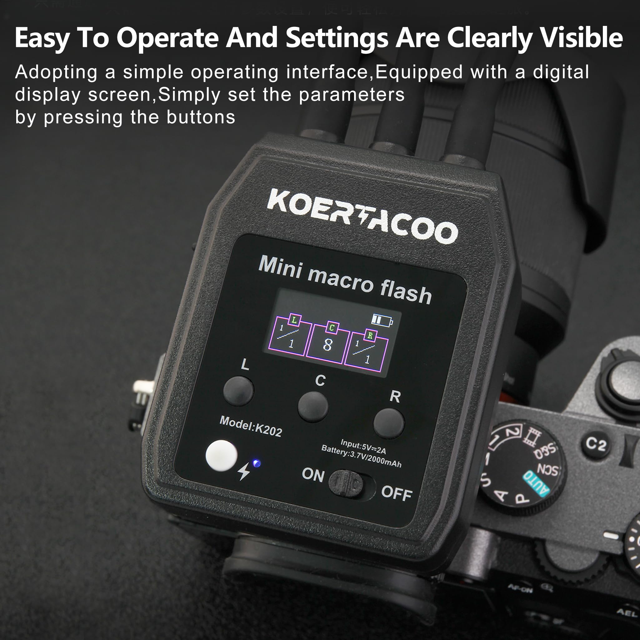 Amazon.com : KOERTACOO Triple Macro Flash, 2 x Xenon (5600K) 1 x
