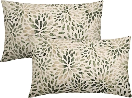 Vista 21 de Juego de 2 fundas de almohada modernas vintage caprichosas de 18 x 18 pulgadas, fundas de almohada cuadradas de algodón negro antiguo con contraste