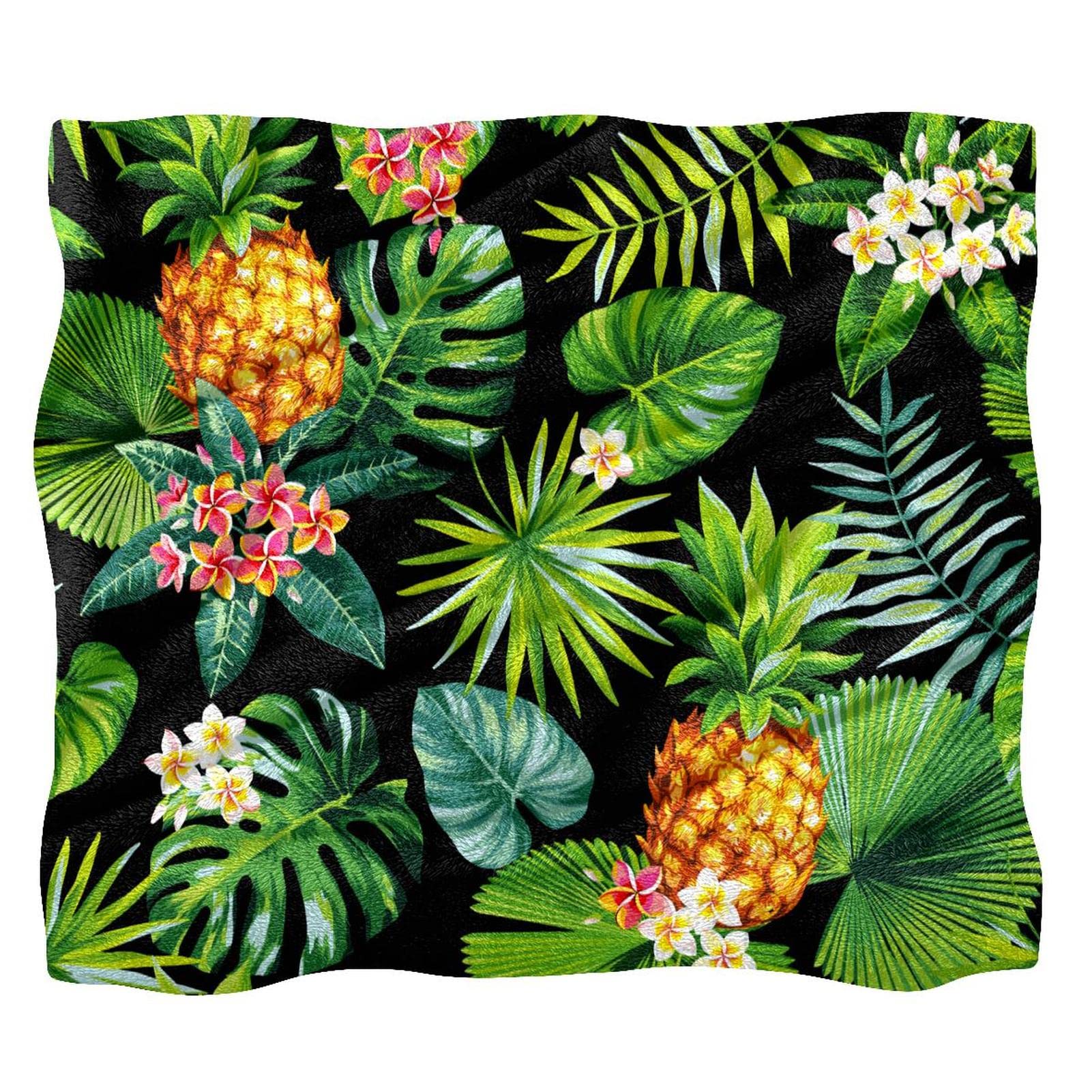 Couvre-lit pour garçons et filles couverture de lit douce ananas moderne