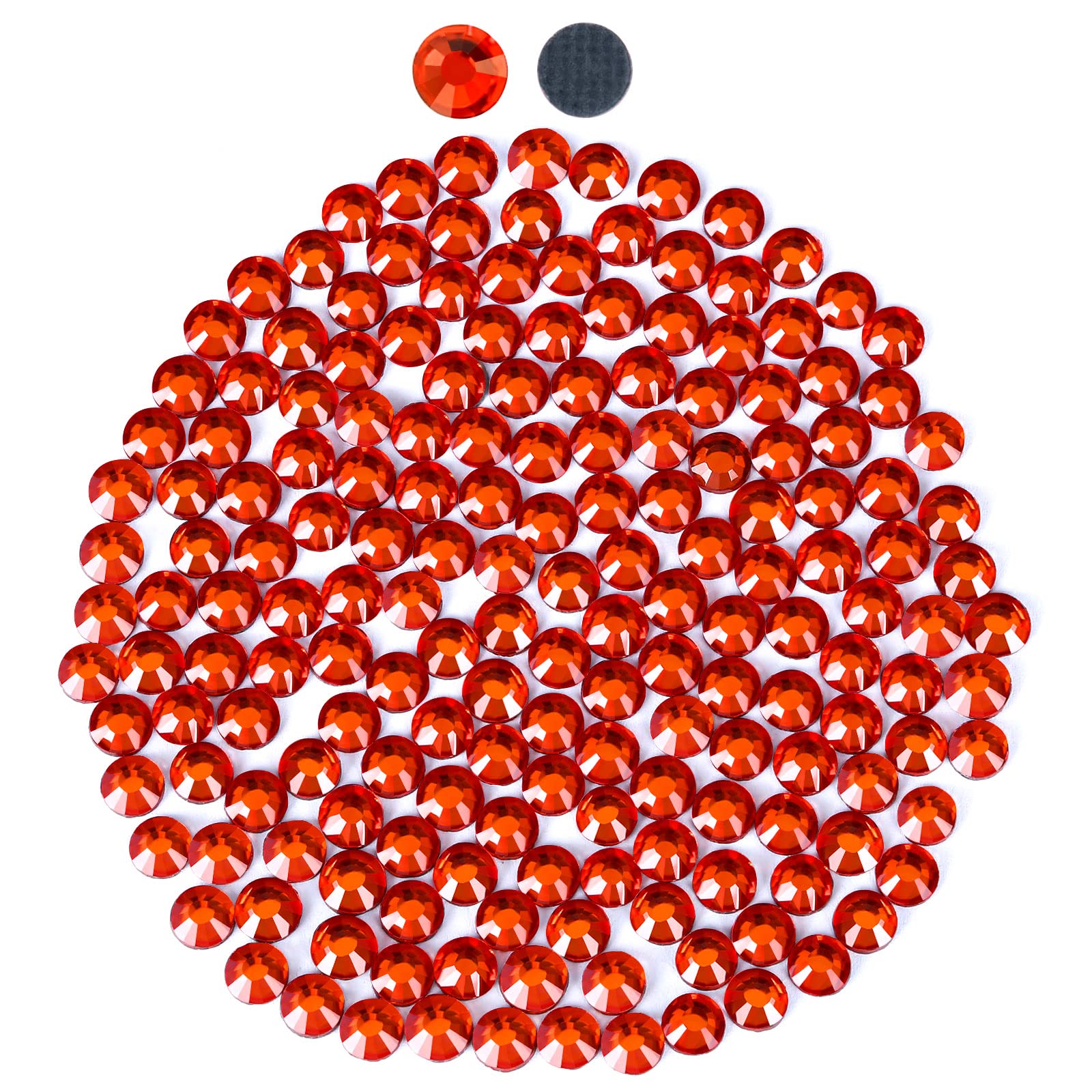 2880Hotfix Rhinestones, Flatback Glass Round Crystals Gems for Crafts Clothes Shoes Bag DIY Decoration,Hyacinth,SS10,2.7MM-2.8MM