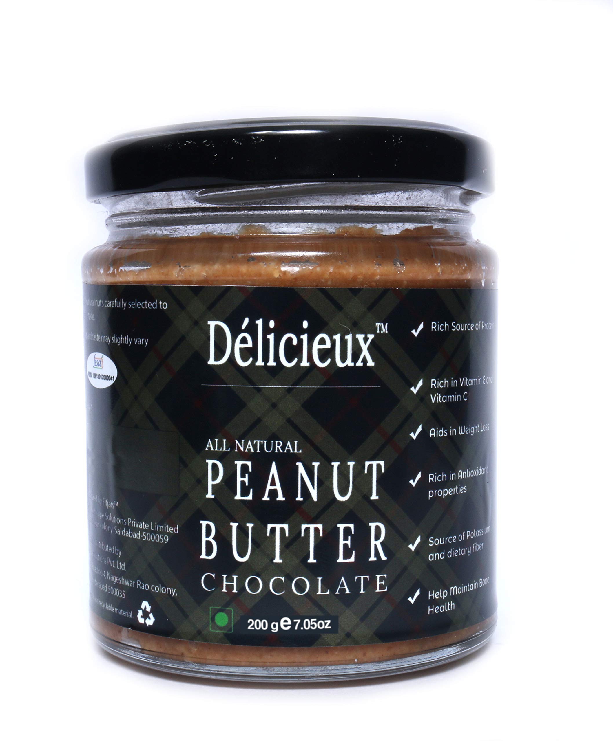 Délicieux Keto Vegan Diet All Natural Stone Ground Peanut Butter with Chocolate-200 G… (B07HMLT1WL) Amazon Price History, Amazon Price Tracker