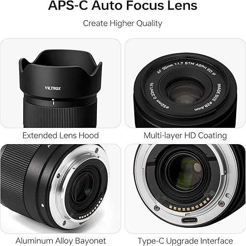 Vista 92 de VILTROX 75mm f/1.2 E Lente para Sony E Mount, Lente PRO 75mm f1.2 de Enfoque Automático de Primera Calidad Compatible para Cámaras sin Espejo Sony E