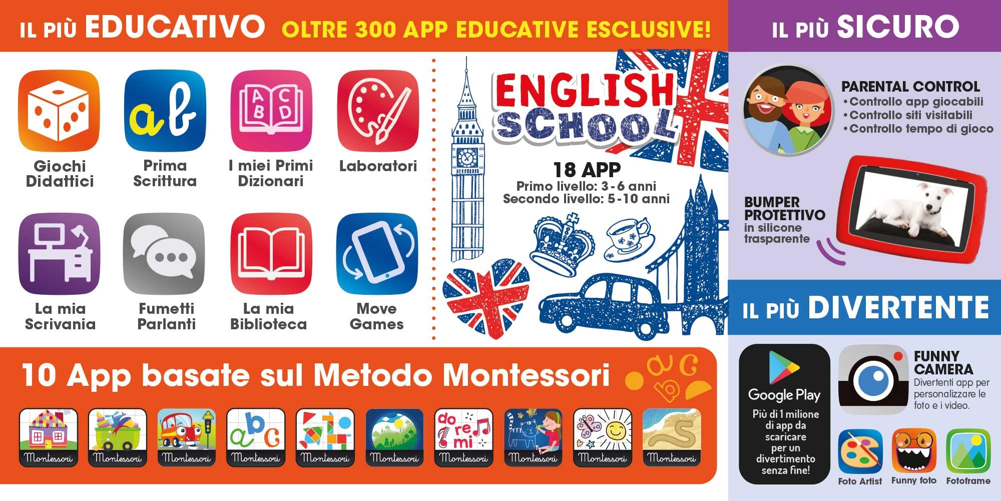 Liscianigiochi Hi Tech Educativo Mio Tab 7 Smart Kid