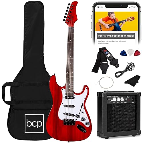 Best Choice Products 39in Full Size Beginner Electric Guitar Starter