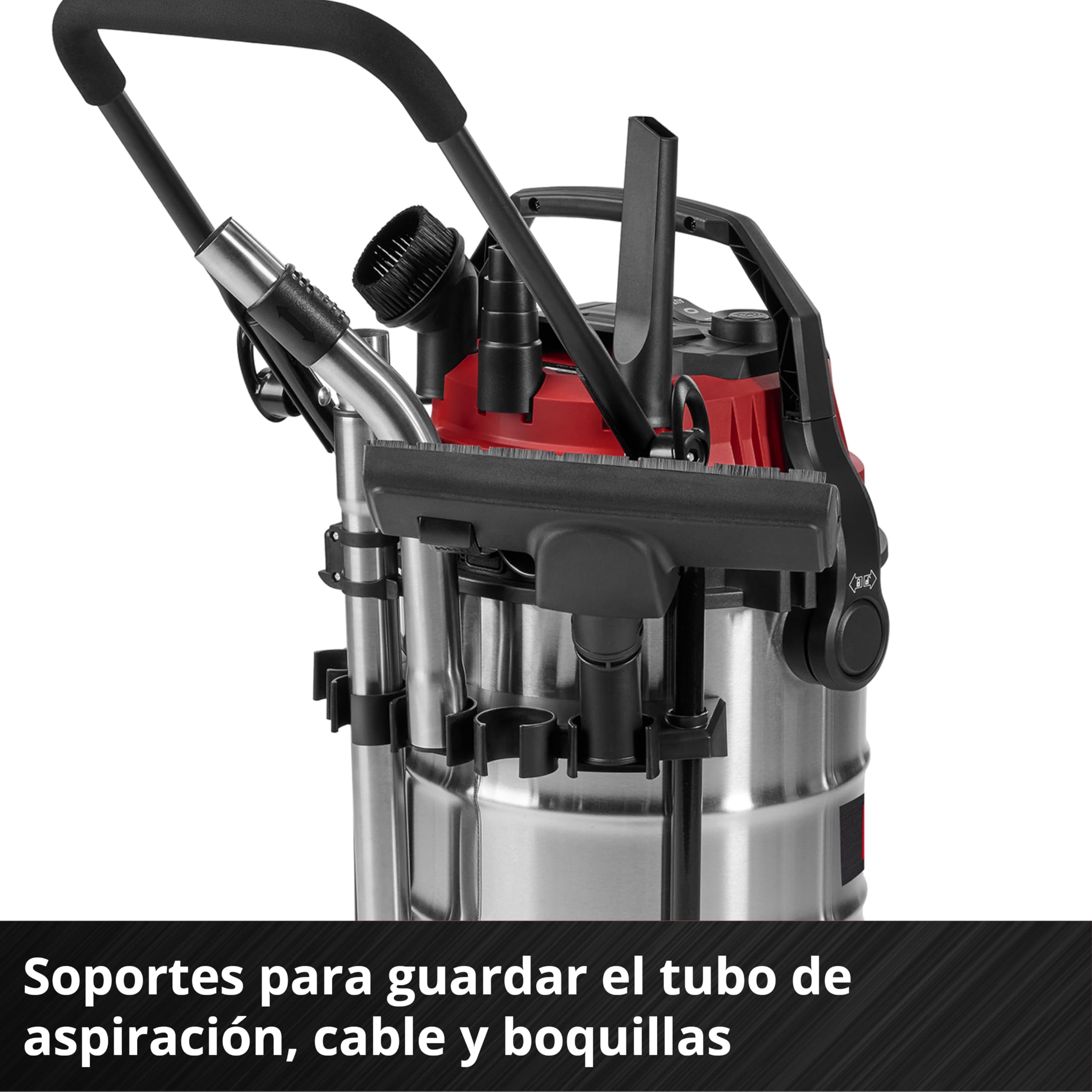 Einhell Aspiratore TE-VC 3080 SACL (1150 W, 220 mbar di potenza, serbatoio da 30 L, classe di protezione dalla polvere L, filtro HEPA, pulizia del filtro, presa automatica, accessori inclusi)