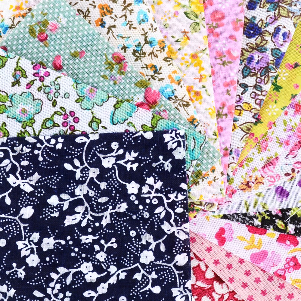 100 Carrés De Tissu Coton Imprimé – Pré-coupés, 10 Pouces, Assortis, Fat Quarters