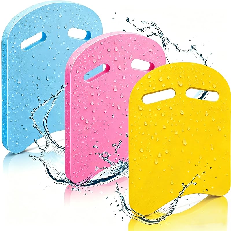 3 Piezas Tabla de Natación para Niños Tabla de Ayuda para Entrenamiento de Natación con Orificio para Pasamanos Tablas para Niños Tabla de pileta Equipo Auxiliar para Ejercicio Playa para Niños Pequeños Verano