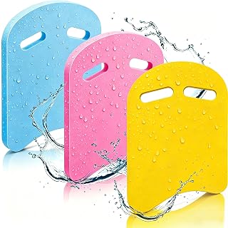 3 Piezas Tabla de Natación para Niños Tabla de Ayuda para Entrenamiento de Natación con Orificio para Pasamanos Tablas para Niños Tabla de pileta Equipo Auxiliar para Ejercicio Playa para Niños Pequeños Verano