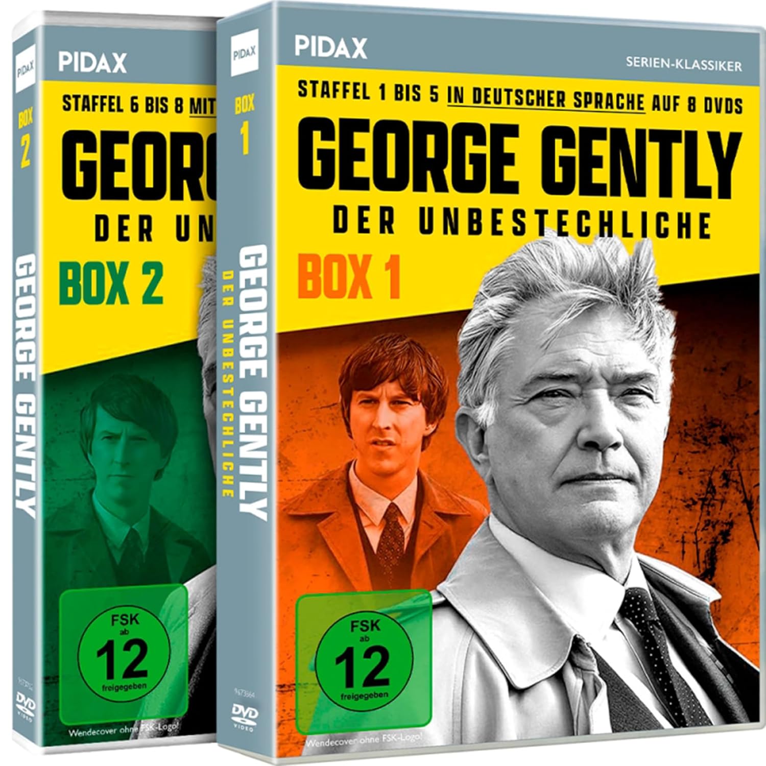 George Gently - Der Unbestechliche - Gesamtedition / Alle 8 Staffeln der Kultkrimiserie [13 DVDs]