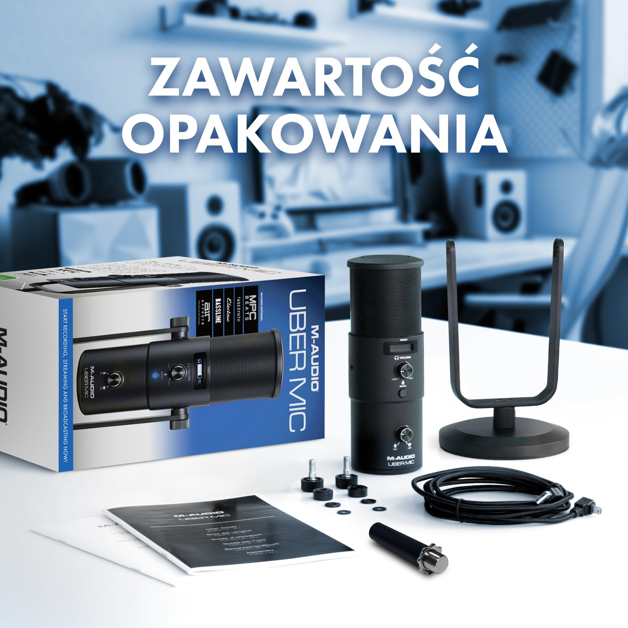 M-Audio Uber Mic – Pojemnościowy mikrofon USB do gry