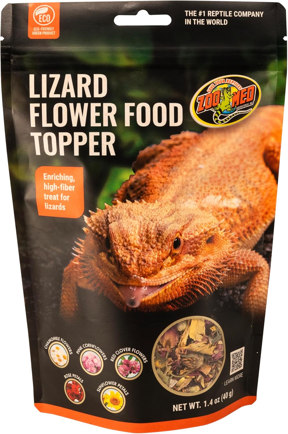 Zoo Med Lizard Flower Food Topper 1.4 oz - Pack of 44