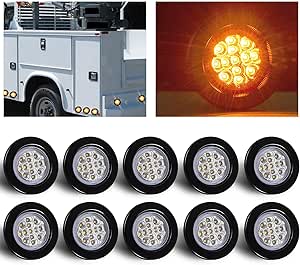 Carry-On Trailer LED Amber 2.5-in Round Sealed Marker/clearance - Foto 9
