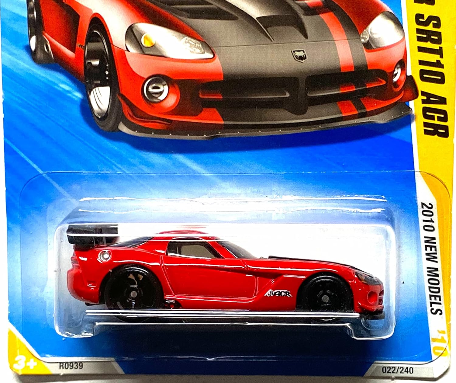 Hot Wheels 2010-22 New Models Red '08 Viper SRT10 ACR 1:64 Scale